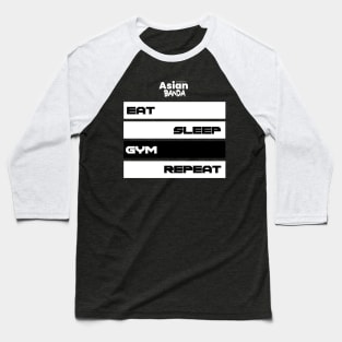 Eat sleep gym repeat Baseball T-Shirt